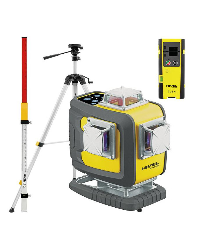 Nivel System CL4D-B stavebný laser - KIT statív SJJ-M1 EX senzor CLS-4 personál LS-24 Nivel System - Technické údaje:   Rozsahpr