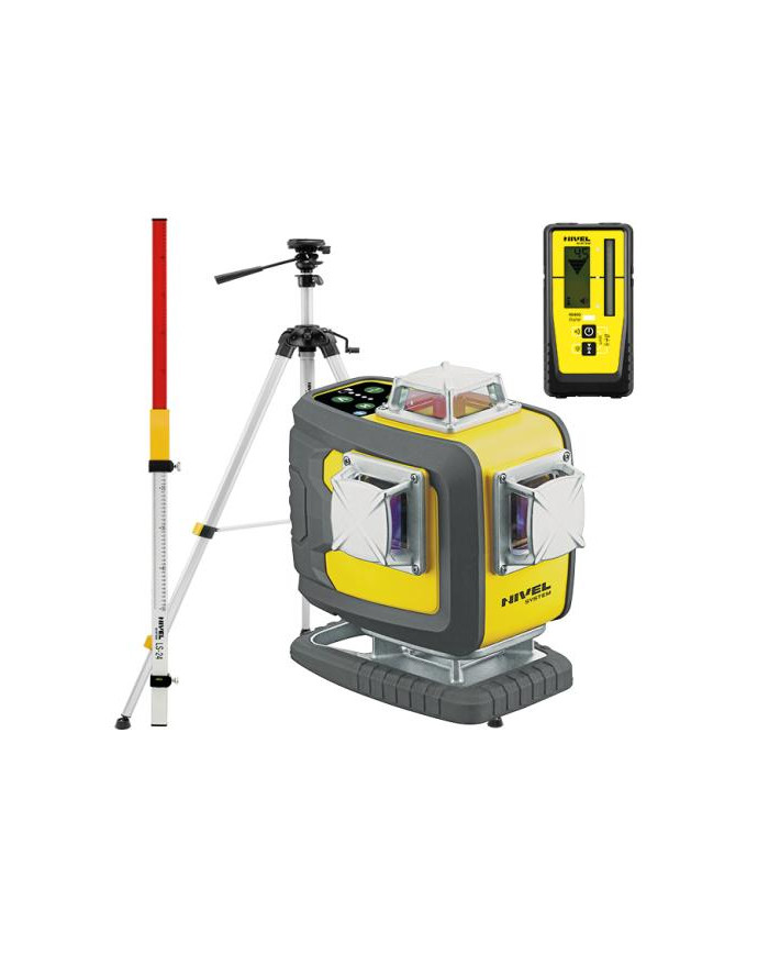 ZESTAW Laser krzyżowy Nivel System CL4D-G + statyw SJJ-M1 EX + czujnik RD800 Digital + łata LS-24 Nivel System - Dane techniczne
