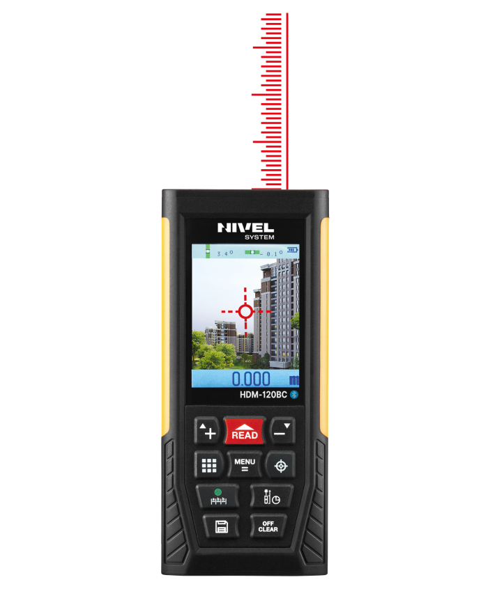 Rangefinder with red beam Nivel System HDM-120BC Nivel System - Specifications:  Pythagoras function: yes Brand: Nivel System Ti