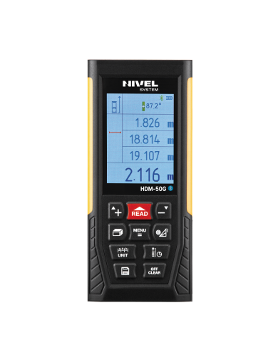 Rangefinder with a green beam Nivel System HDM-50G Nivel System - Specifications:  Pythagoras function: yes Brand: Nivel System 