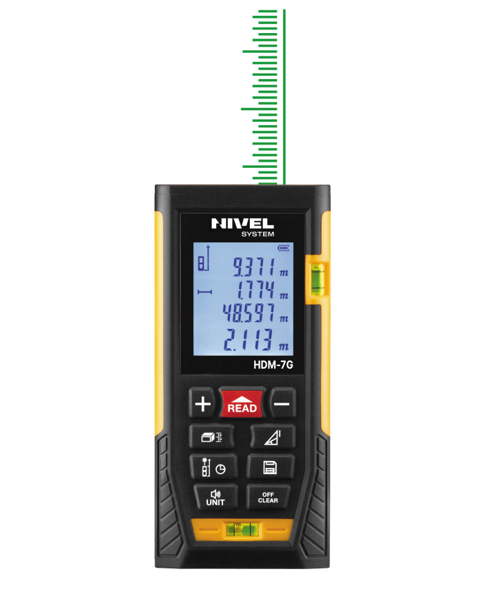 Rangefinder with a green beam Nivel System HDM-7G Nivel System - Technical data:  Pythagoras function: yes Brand: Nivel System T