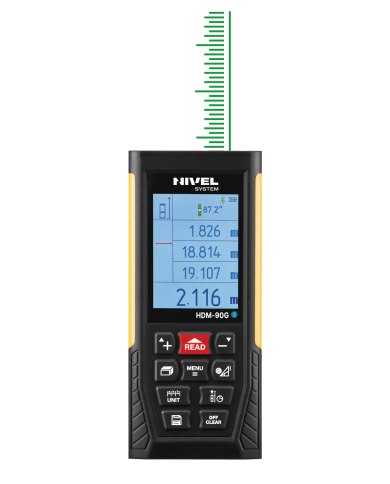 Rangefinder with green beam Nivel System HDM-90G Nivel System - Specifications:  Pythagoras function: yes Brand: Nivel System Ti