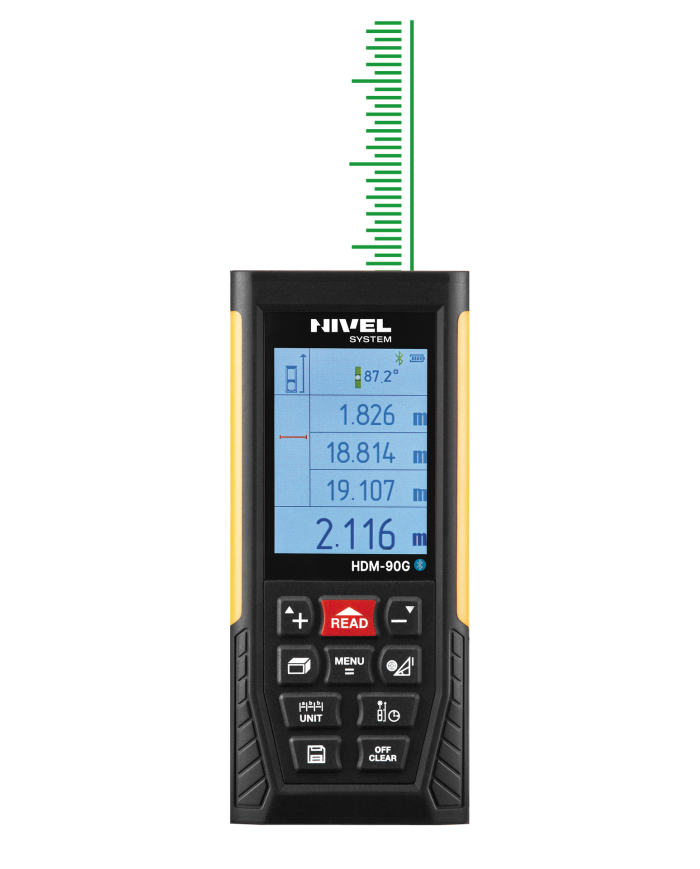 Rangefinder with green beam Nivel System HDM-90G Nivel System - Specifications:  Pythagoras function: yes Brand: Nivel System Ti