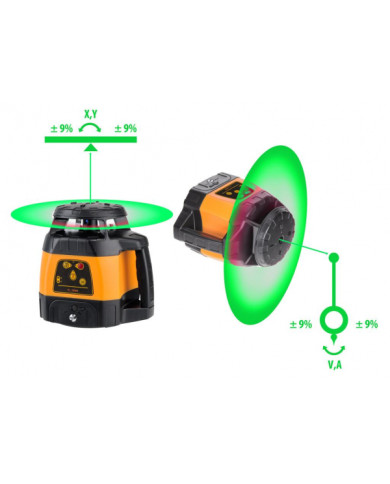 Geo-FENNEL FLG 245HV-GREEN self-leveling rotary laser leveler Geo-FENNEL - Dane techniczne:: undefinedwymiary: 36 x 47 x 25cieza