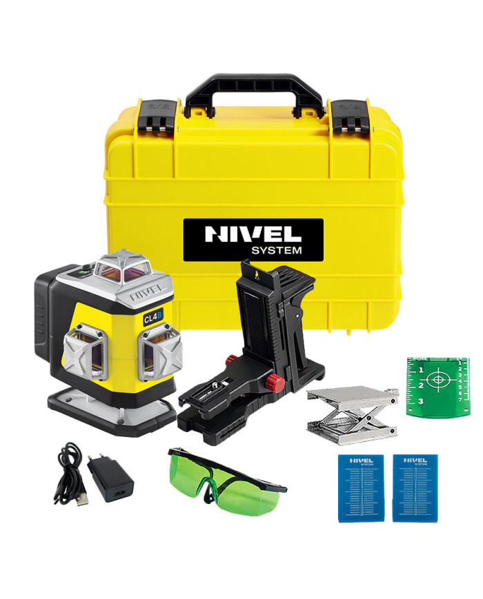 Nivel System CL4B blue cross line laser Nivel System - Technical data:  Dimensions: 148 x 90 x 151 mm Weight: 890 g Brand: Nivel Nivel System CL4B blue cross line laser Nivel System - Technical data:  Dimensions: 148 x 90 x 151 mm Weight: 890 g Brand: Nivel