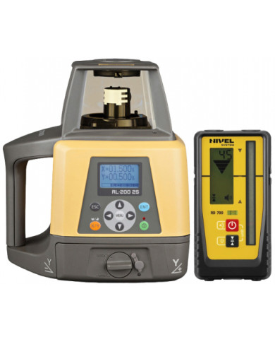 Topcon RL-200 2S DIGITAL self-leveling rotary laser leveler  - Dane techniczne:: undefinedwymiary: 253 x 218 x 174 mmciezar: 3.4