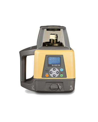 Topcon RL-200 2S self-leveling rotary laser leveler  - Dane techniczne:: undefinedwymiary: 253 x 218 x 174 mmciezar: 3.4 kgzasil