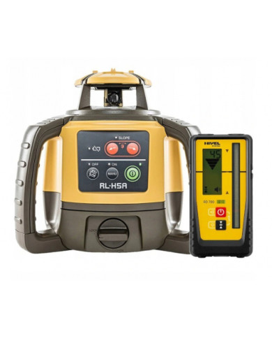 Topcon RL-H5A DIGITAL self-leveling rotary laser leveler  - Dane techniczne:: undefinedwymiary: 211 x 172 x 205 mmciezar: 2.5 kg