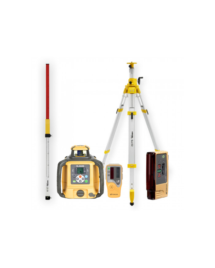 Topcon RL-SV2S laser leveler - KIT LS-24 staff SJJ32 tripod LS-B10 sensor  - Dane techniczne:: undefinedwymiary: 196 x 177 x 217