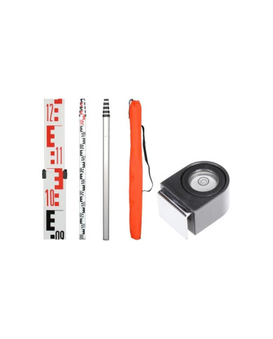 Telescopic leveling staff 4 m universal TN 14 - set E03  - Dane techniczne:: undefinedciezar: 1.45 kgwymiary transportowe: 119 x