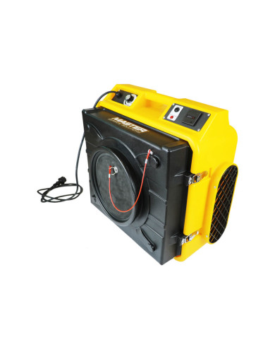Master MAS 13 air purifier Master Heaters - Technical Data:  Airflow [ m³/h ]: 1300 Power supply [ V/Hz ]: 230/1 phase/50 Pallet