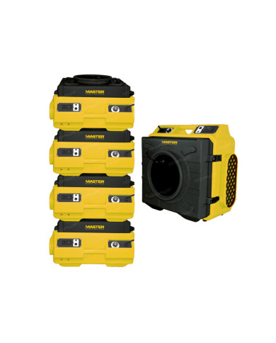 Master MAS 13 air purifier Master Heaters - Technical Data:  Airflow [ m³/h ]: 1300 Power supply [ V/Hz ]: 230/1 phase/50 Pallet