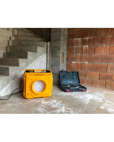 Master MAS 13 air purifier Master Heaters - Technical Data:  Airflow [ m³/h ]: 1300 Power supply [ V/Hz ]: 230/1 phase/50 Pallet