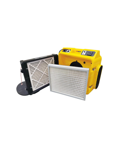 Master MAS 13 air purifier Master Heaters - Technical Data:  Airflow [ m³/h ]: 1300 Power supply [ V/Hz ]: 230/1 phase/50 Pallet