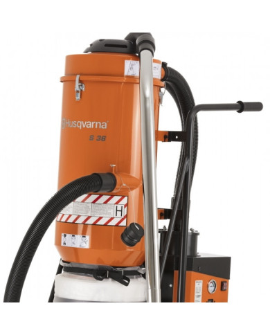 Industrial vacuum cleaner HUSQVARNA S 36 Husqvarna Construction - Technical data:  HEPA filter: Yes Tank capacity [ l ]: no tank