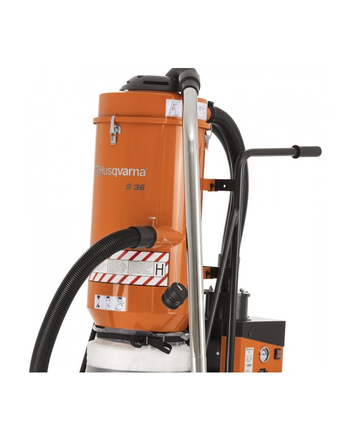 Industrial vacuum cleaner HUSQVARNA S 36 Husqvarna Construction - Technical data:  HEPA filter: Yes Tank capacity [ l ]: no tank
