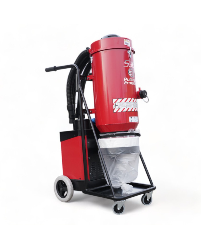 Industrial vacuum cleaner Pullman S 36  - Technical data:  HEPA filter: Yes Tank capacity [ l ]: no tank Noise level [ dB(A) ]: 