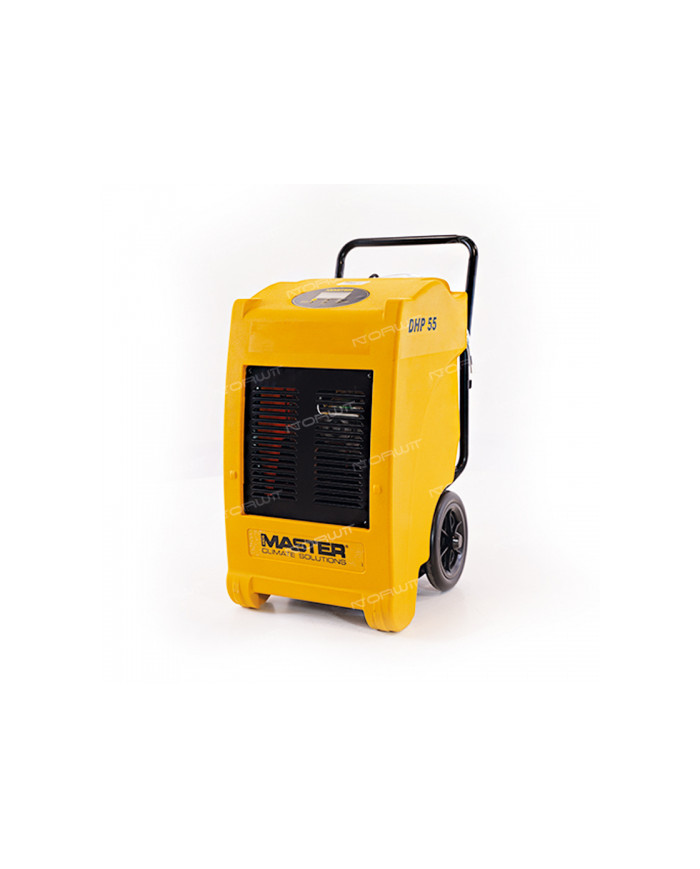 Master DHP 55 dehumidifier Master Heaters -      Technical Data:       Noise level [ dB(A) ]: 56     Airflow [ m³/h ]: 340     O