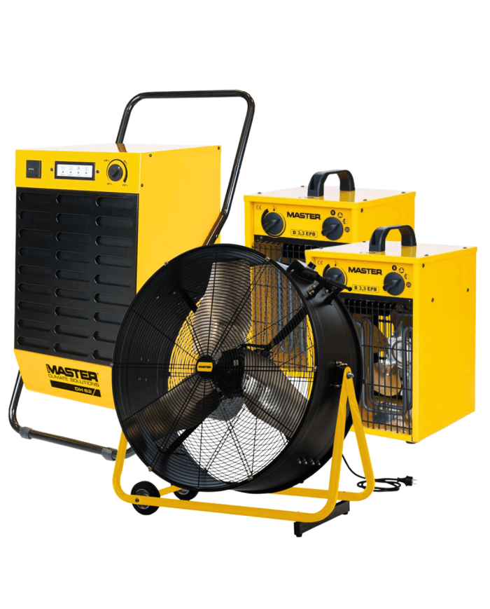 Osuszanie po zalaniu - zestaw Master EXPERT Master Heaters -  Osuszanie po zalaniu - zestaw Master EXPERT Master Heaters -