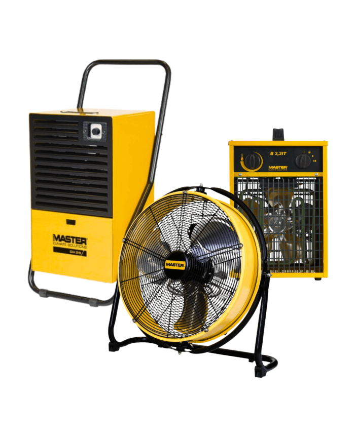 Dehumidification after flooding - Master STANDARD kit (copy) Master Heaters -  Dehumidification after flooding - Master STANDARD kit (copy) Master Heaters -