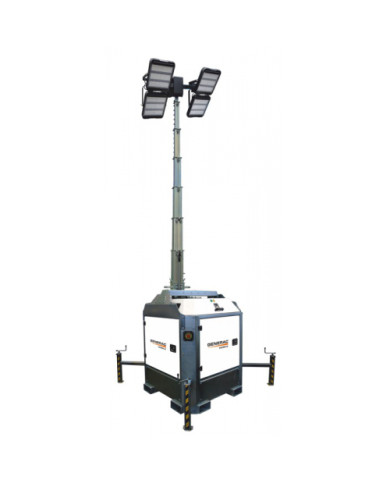 GENERAC Cube Super Y2 lighting mast  - Dane techniczne:: undefinedciezar: 1005 kgsilnik: yanmar 2tnv-70moc: 4x320w