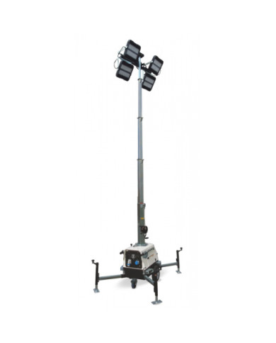 Linktower T4 LED lighting mast 4x240W GENERAC  - Dane techniczne:: undefinedciezar: 246 kgsilnik: brakmoc: 4 x 240 w