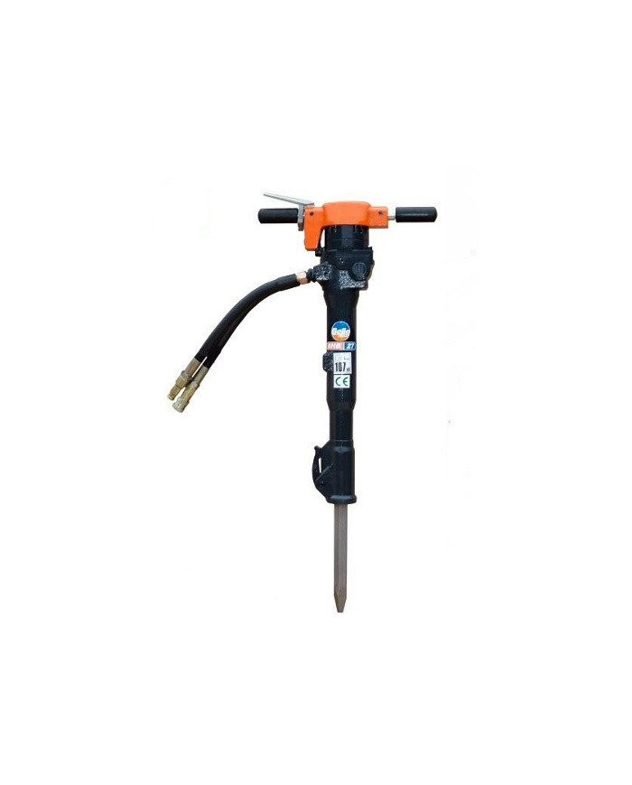 Młot hydrauliczny Altrad Belle BHB 27X  - Dane techniczne:Ciezar: 30 kgLiczba uderzen: 1300/minPrzeplyw: 20 l/minEnergia udaru: 