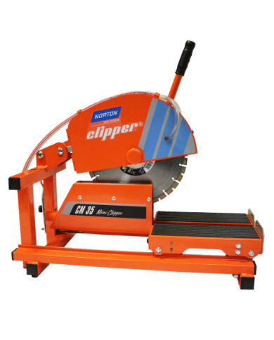 Norton Clipper CM 35 MINI stone table saw Norton Clipper - Specifications:  Weight: 40kg Voltage: 230V Power: 2.2KM Dimensions: 