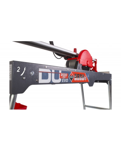 Electric table saw DU-200 EVO 230V with CEV SPRO  - Dane techniczne:: undefinedwymiary: 136x39x102 cmciezar: 27.2 kgnapiecie: 23