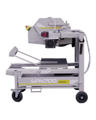 SPN 700 Master table saw for concrete blocks Norwit - Specifications:  Weight: 144kg Voltage: 400V Motor: Soga Italy Speed: 1400 SPN 700 Master table saw for concrete blocks Norwit - Specifications:  Weight: 144kg Voltage: 400V Motor: Soga Italy Speed: 1400