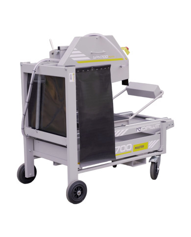 SPN 700 Master table saw for concrete blocks Norwit - Specifications:  Weight: 144kg Voltage: 400V Motor: Soga Italy Speed: 1400