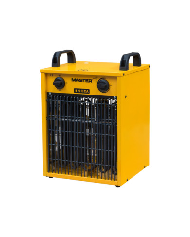 Master B 9 ECA electric heater Master Heaters -      Technical Data:       Airflow [ m³/h ]: 800     Power supply [ V/Hz ]: 400/