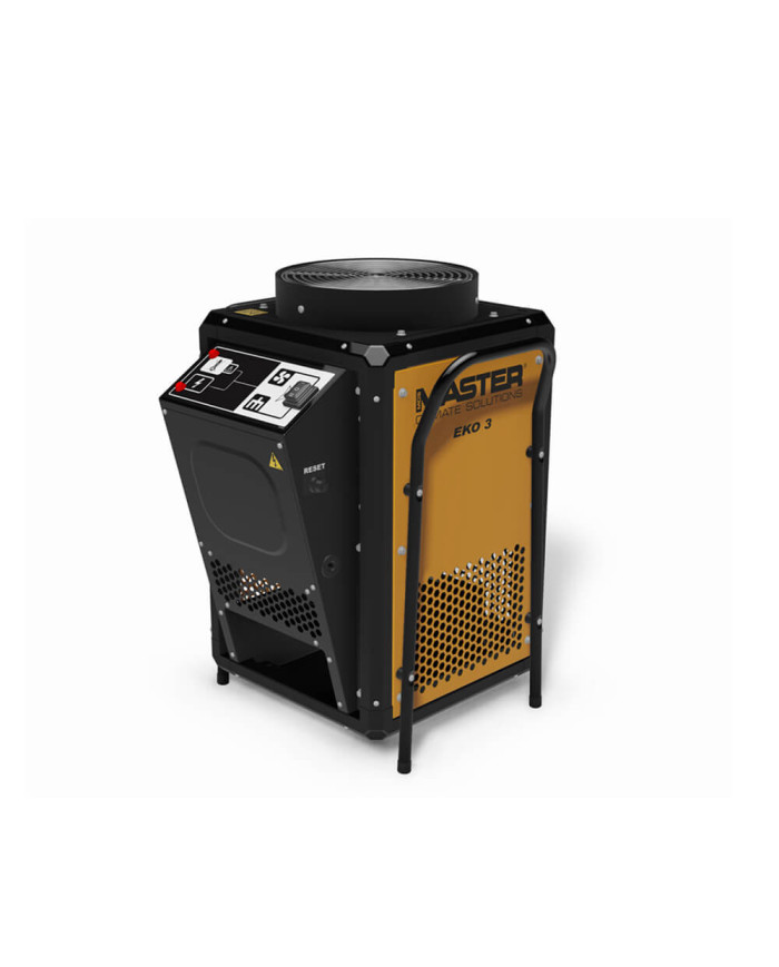 Nagrzewnica elektryczna Master EKO 3 Master Heaters -      Dane techniczne:       Przepływ powietrza [ m³/h ]: 800     Zasilanie
