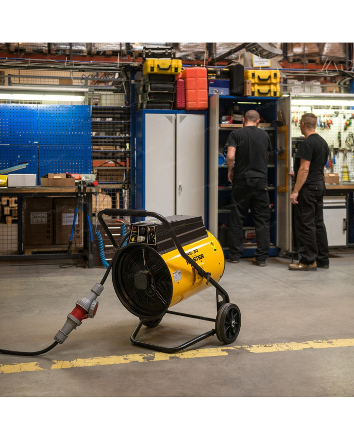 Nagrzewnica elektryczna Master RS 40 Master Heaters - Dane techniczne:  Przepływ powietrza [ m³/h ]: 3100 Zasilanie [ V/Hz ]: 38