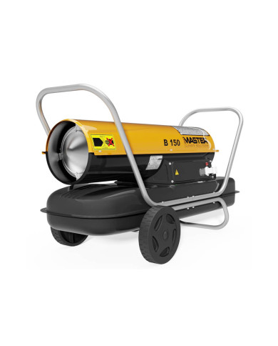 Master B 150 CEG oil heater Master Heaters - Technical specifications:  Tank capacity [ l ]: 44 Air flow [ m³/h ]: 900 Power sup