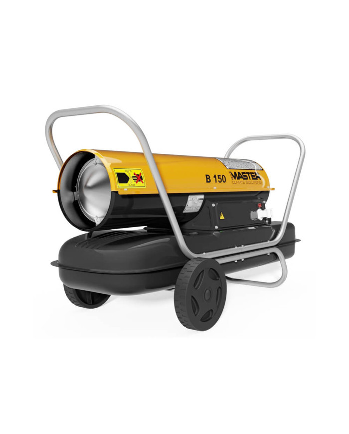 Nagrzewnica olejowa Master B 150 CEG Master Heaters - Dane techniczne:  Pojemność zbiornika [ l ]: 44 Przepływ powietrza [ m³/h 