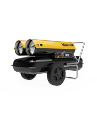 Nagrzewnica olejowa Master B 300 CED Master Heaters - Dane techniczne:  Pojemność zbiornika [ l ]: 105 Przepływ powietrza [ m³/h