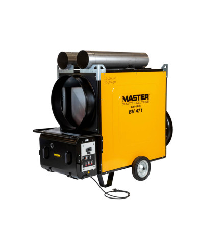 MASTER BV 471 BIO oil heater Master Heaters - Technical Data:  Airflow [ m³/h ]: 8500 Power supply [ V/Hz ]: 220-240/1 phase 50 