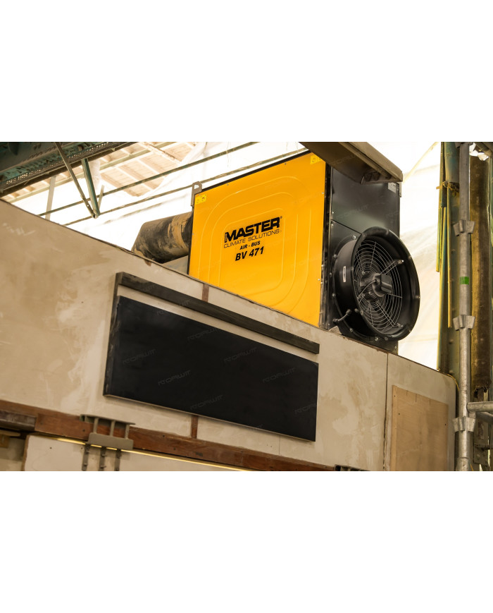 MASTER BV 471 BIO oil heater Master Heaters - Technical Data:  Airflow [ m³/h ]: 8500 Power supply [ V/Hz ]: 220-240/1 phase 50 