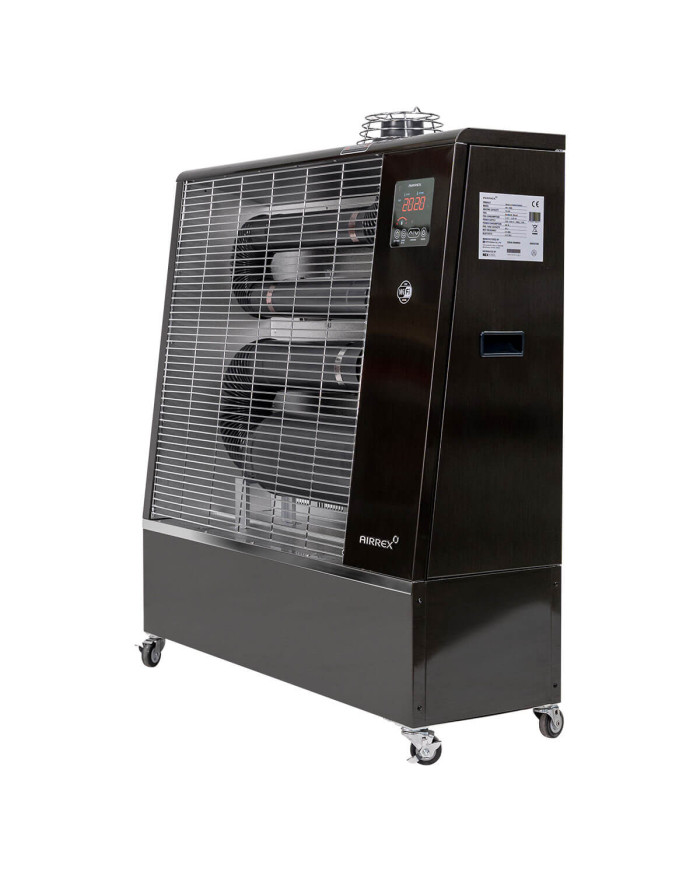 AIRREX AH-200i infrared oil heater (copy) REX NORDIC - Dane techniczne:  Zalecany do kubatury [m3]: 1500 Paliwo: Biodiesel Pojem