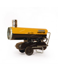 Nagrzewnica olejowa z odprowadzeniem spalin Master BV 170 Master Heaters -      Technické údaje:       Objem nádrže [ l ]: 65   