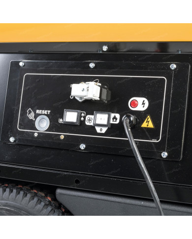 Master BV 400 oil heater with exhaust outlet Master Heaters -      Technical Data:       Tank capacity [ l ]: 150     Airflow [ 