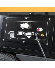 Master BV 400 oil heater with exhaust outlet Master Heaters -      Technical Data:       Tank capacity [ l ]: 150     Airflow [ 