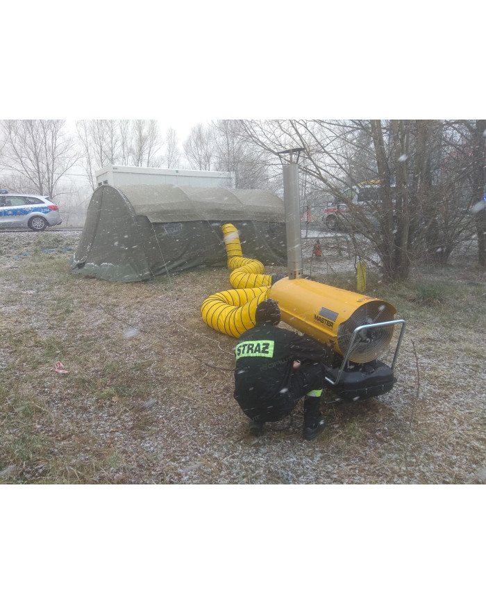 Nagrzewnica olejowa z odprowadzeniem spalin Master BV 290 Master Heaters - Dane techniczne:  Pojemność zbiornika [ l ]: 105 Prze