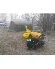 Nagrzewnica olejowa z odprowadzeniem spalin Master BV 290 Master Heaters - Dane techniczne:  Pojemność zbiornika [ l ]: 105 Prze