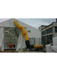 Master BV 290 oil heater with exhaust outlet Master Heaters -      Technical Data:       Tank capacity [ l ]: 105     Airflow [ 