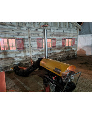 Nagrzewnica olejowa z odprowadzeniem spalin Master BV 290 Master Heaters - Dane techniczne:  Pojemność zbiornika [ l ]: 105 Prze