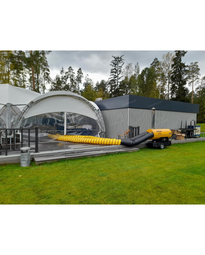 Nagrzewnica olejowa z odprowadzeniem spalin Master BV 400 Master Heaters -      Dane techniczne:       Pojemność zbiornika [ l ]