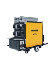 Master BV 471 SR 1-way exhaust oil heater Master Heaters - Technical Data:  Airflow [ m³/h ]: 8500 Power supply [ V/Hz ]: 220-24