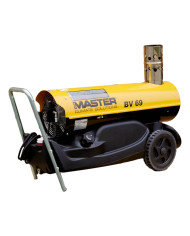 Nagrzewnica olejowa z odprowadzeniem spalin Master BV 69E Master Heaters - Dane techniczne:  Pojemność zbiornika [ l ]: 35 Przep
